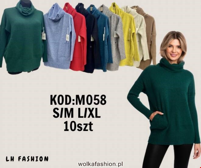 Sweter damskie M058 Mix KOLOR  S/M-L/XL 1