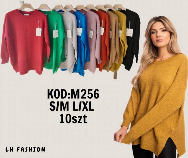 Sweter damskie M256 Mix KOLOR  S/M-L/XL
