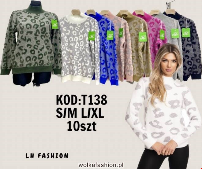 Sweter damskie T138 Mix KOLOR  S/M-L/XL