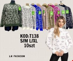 Sweter damskie T138 Mix KOLOR  S/M-L/XL