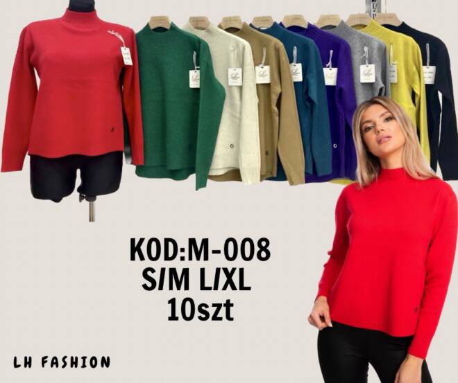 Sweter damskie M008 Mix KOLOR  S/M-L/XL 1