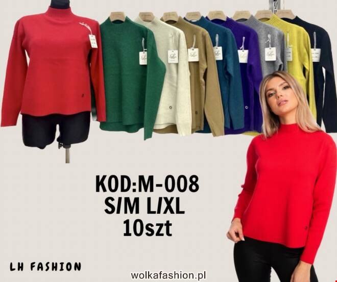 Sweter damskie M008 Mix KOLOR  S/M-L/XL 1