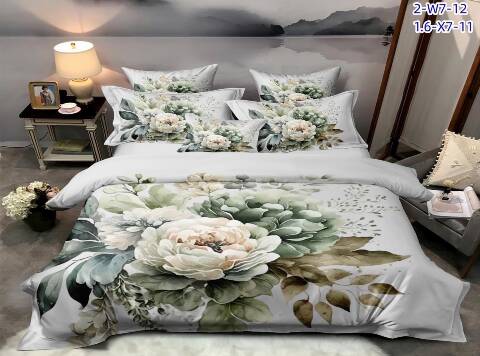 Komplet pościel 4 częśc 1249 1 kolor 160x200cm 1