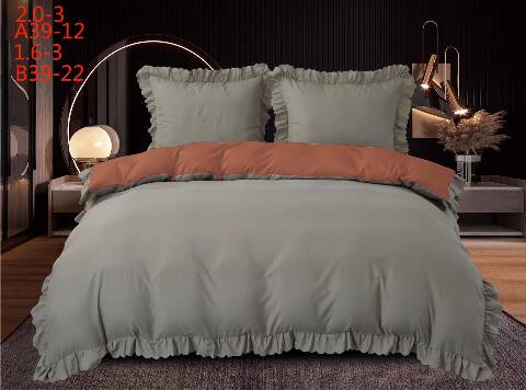 Komplet pościel 3 częśc 1342 1 kolor 200X220cm 1