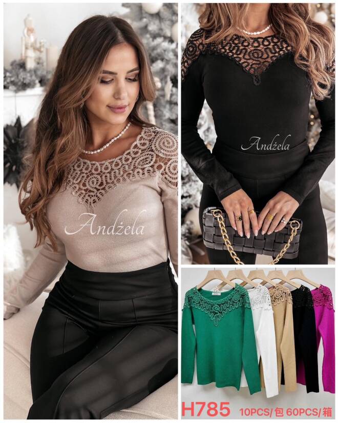 Sweter damskie H785 Mix KOLOR  Standard