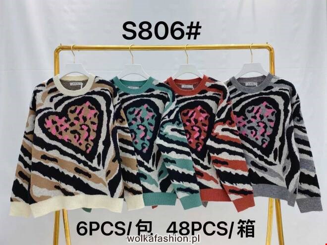 Sweter damskie S806 Mix KOLOR  Standard