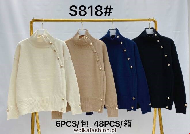 Sweter damskie S818 Mix KOLOR  Standard