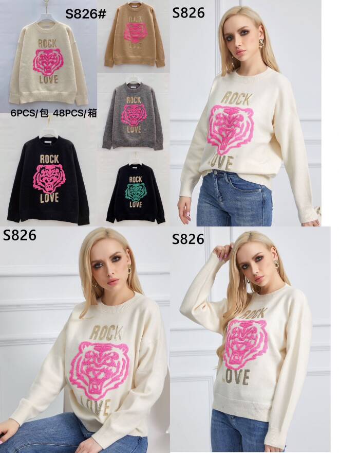 Sweter damskie S826 Mix KOLOR  Standard 1