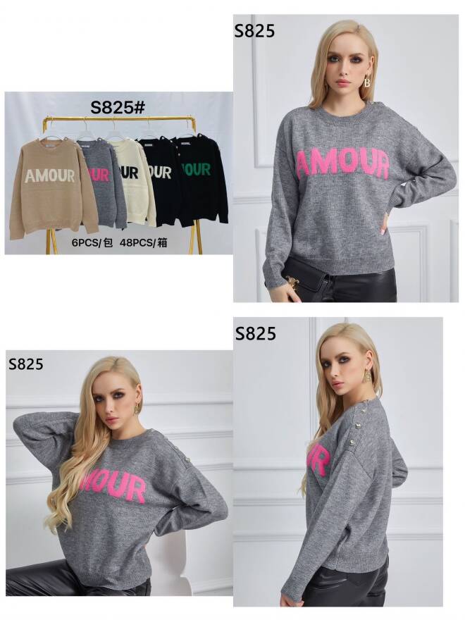 Sweter damskie S825 Mix KOLOR  Standard 1