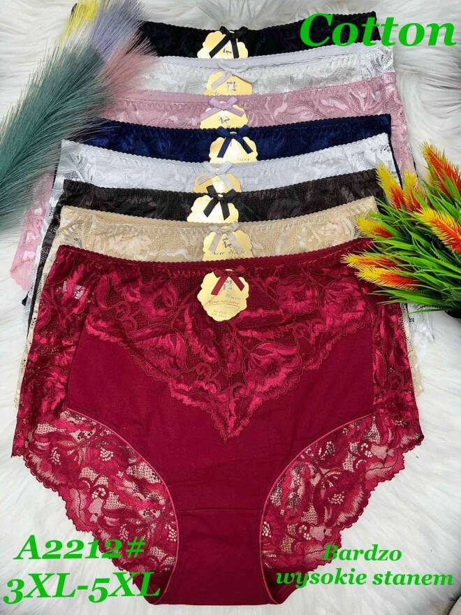 Majtki damskie A2212 Mix KOLOR  3XL-5XL
