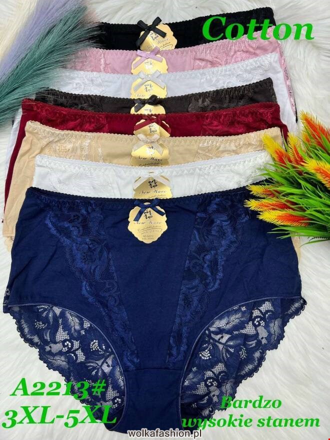 Majtki damskie A2213 Mix KOLOR  3XL-5XL