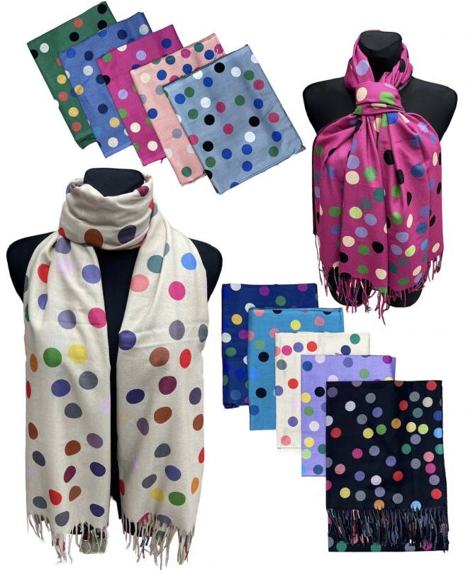 Szaliki damskie 1542 Mix KOLOR  Standard