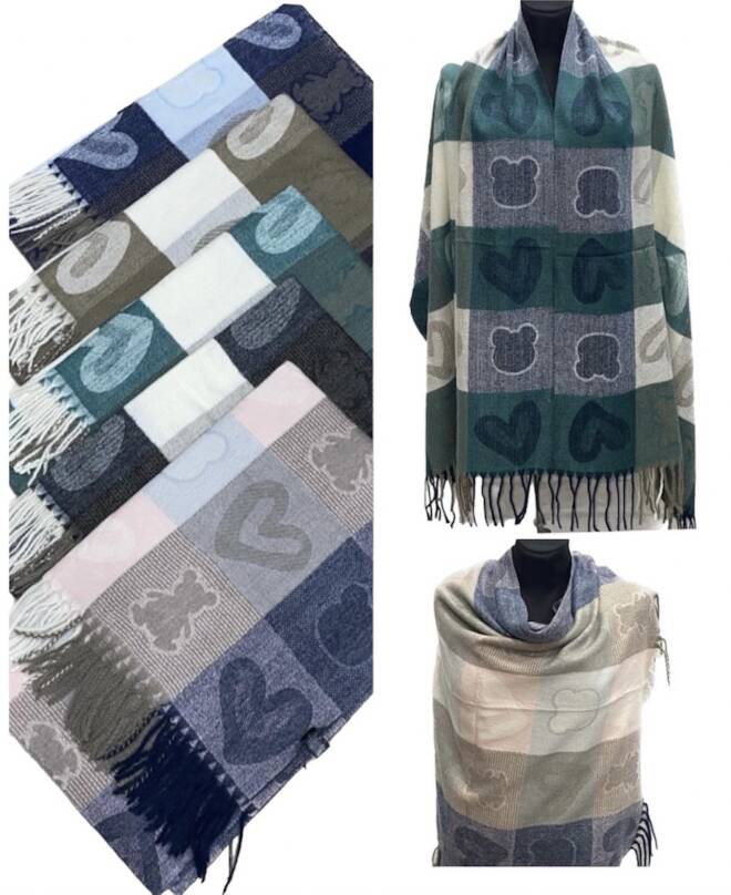 Szaliki damskie 1543 Mix KOLOR  Standard 1