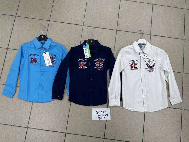 Koszula chłopięca 1554 Mix KOLOR  8-16 1