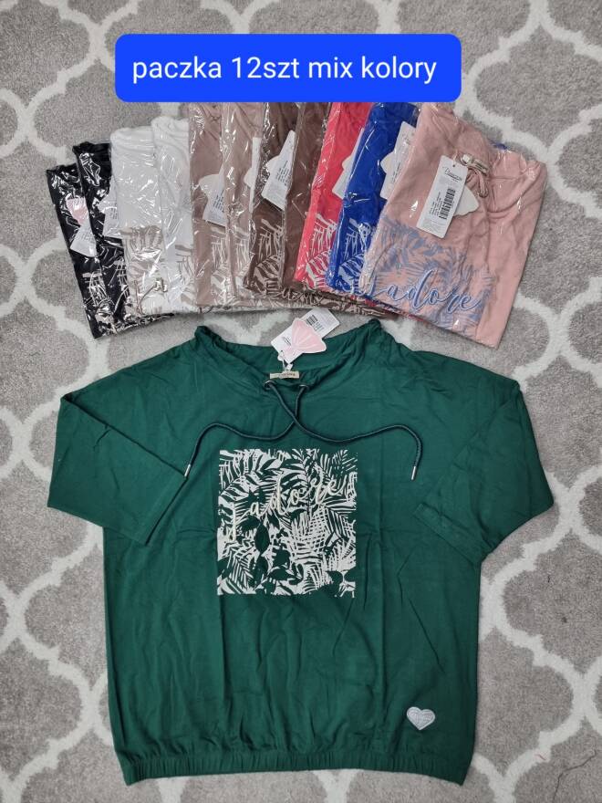 Bluzka damskie 1723 Mix KOLOR  Standard (Towar Tureckie)