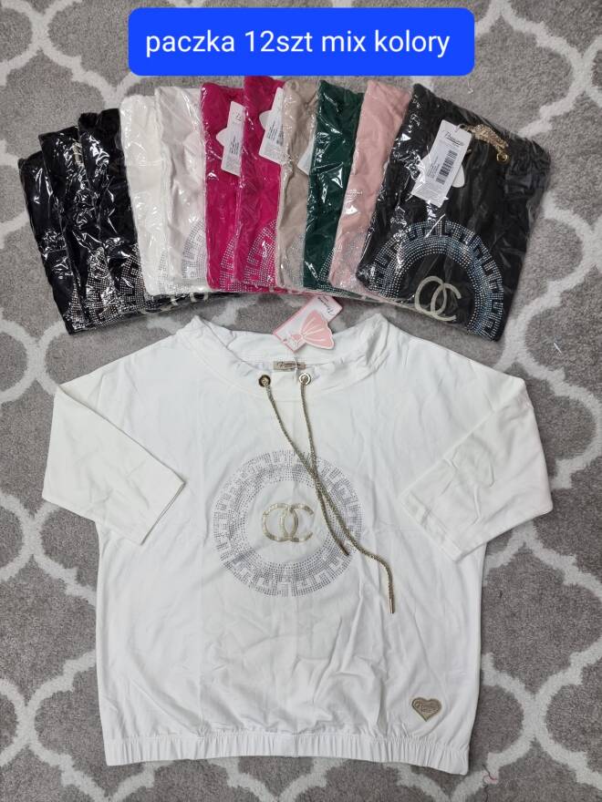 Bluzka damskie 1727 Mix KOLOR  Standard (Towar Tureckie)