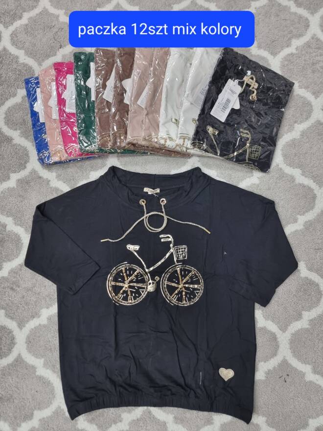 Bluzka damskie 1730 Mix KOLOR  Standard (Towar Tureckie)