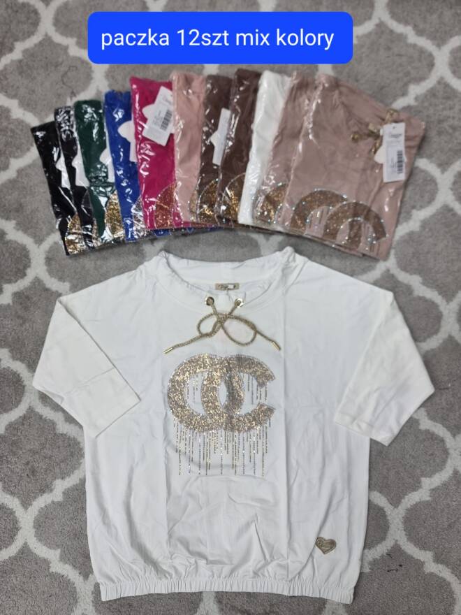 Bluzka damskie 1733 Mix KOLOR  Standard (Towar Tureckie)