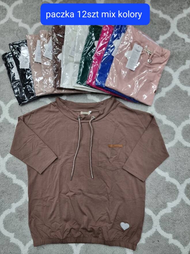 Bluzka damskie 1737 Mix KOLOR  Standard (Towar Tureckie)