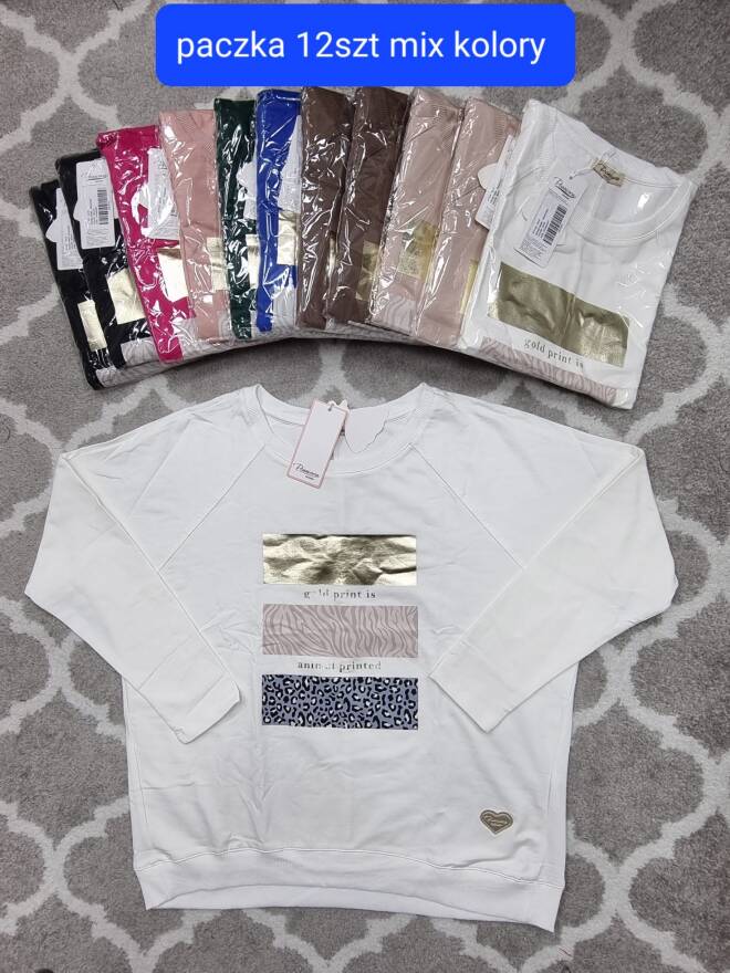 Bluzka damskie 1755 Mix KOLOR  Standard (Towar Tureckie) 1