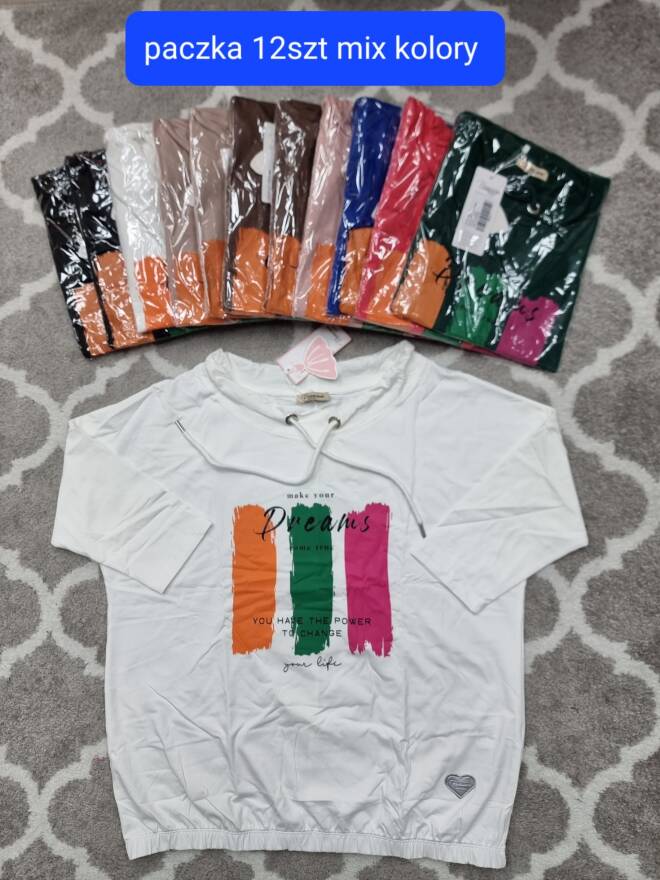 Bluzka damskie 1759 Mix KOLOR  Standard (Towar Tureckie) 1