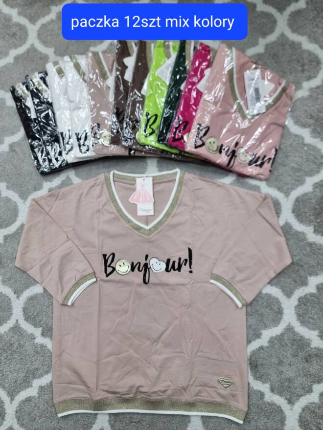 Bluzka damskie 1760 Mix KOLOR  Standard (Towar Tureckie) 1