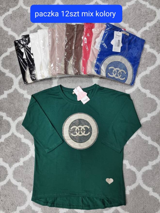 Bluzka damskie 1762 Mix KOLOR  Standard (Towar Tureckie) 1