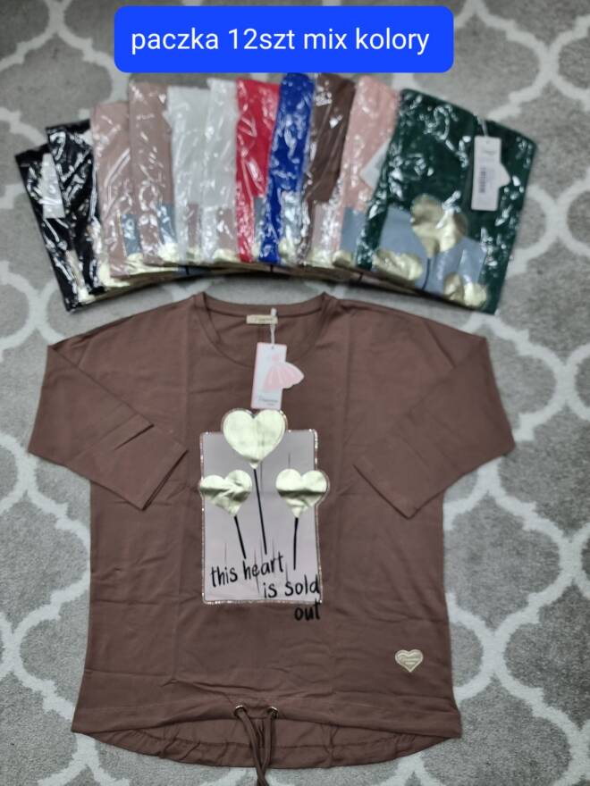 Bluzka damskie 1766 Mix KOLOR  Standard (Towar Tureckie) 1