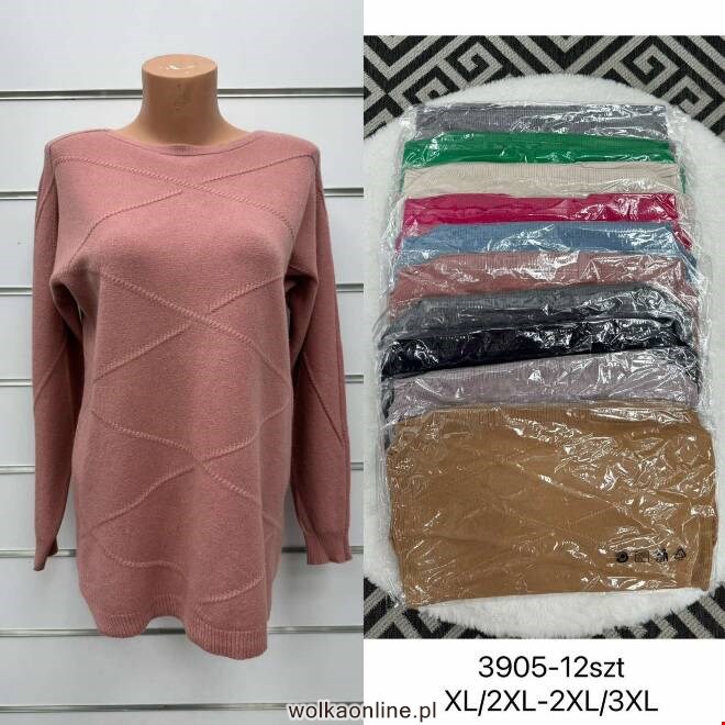 Sweter damskie 3905 Mix KOLOR  XL-3XL