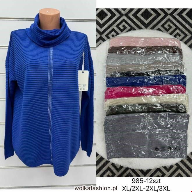 Sweter damskie 985 Mix KOLOR  XL-3XL