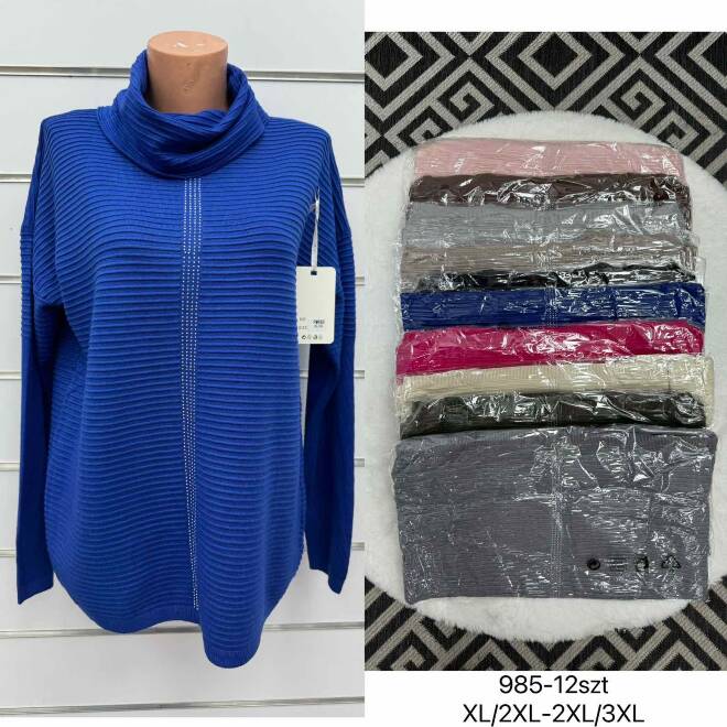 Sweter damskie 985 Mix KOLOR  XL-3XL 1