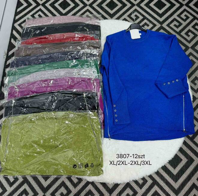 Sweter damskie 3807 Mix KOLOR  XL-3XL 1