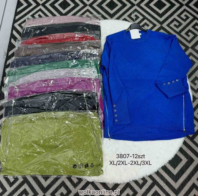 Sweter damskie 3807 Mix KOLOR  XL-3XL