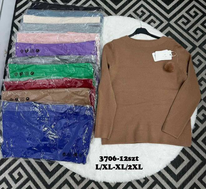Sweter damskie 3706 Mix KOLOR  L-2XL 1