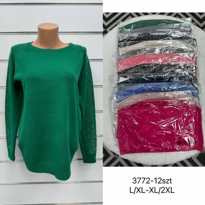 Sweter damskie 3772 Mix KOLOR  L-2XL