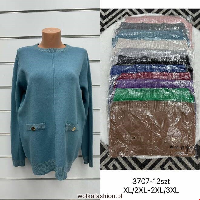 Sweter damskie 3707 Mix KOLOR  XL-3XL