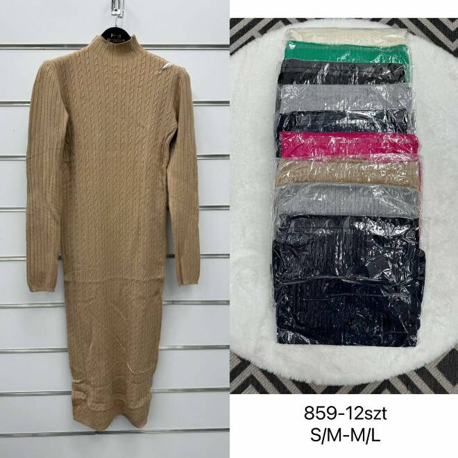 Sukienka damskie 859 Mix KOLOR  S/M-L/XL