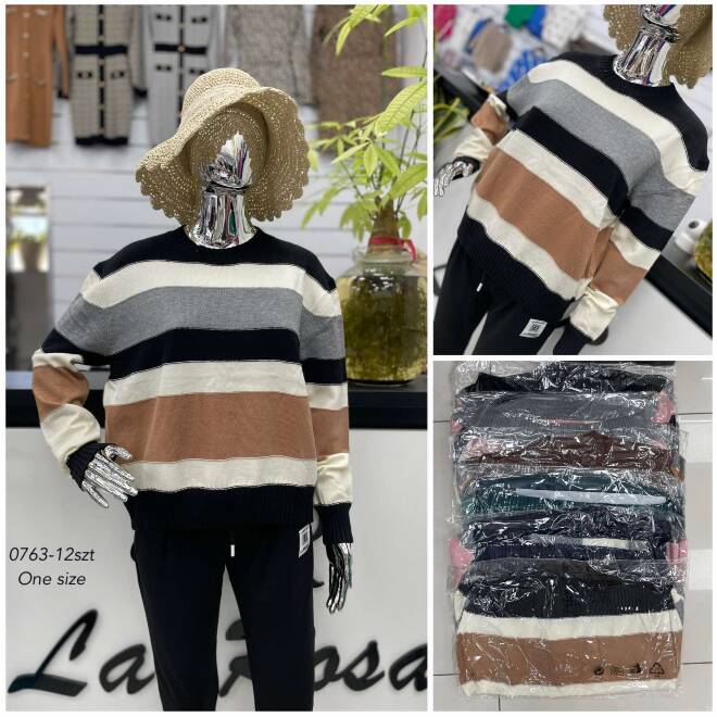 Sweter damskie 0763 Mix KOLOR  Standard