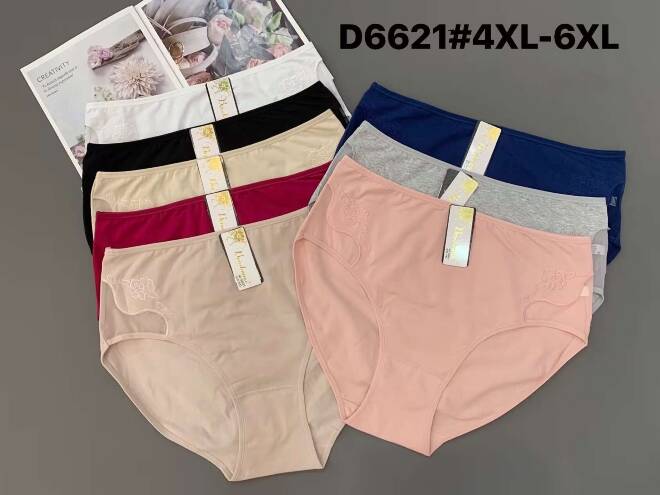 Majtki damskie D6621 Mix KOLOR  4XL-6XL