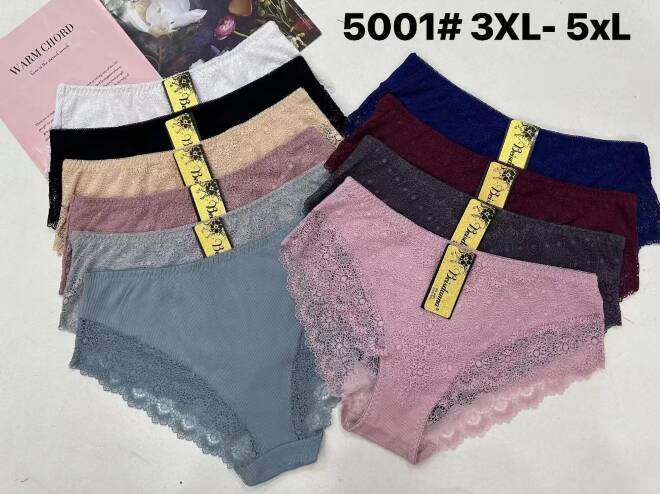 Majtki damskie 5001 Mix KOLOR  3XL-5XL