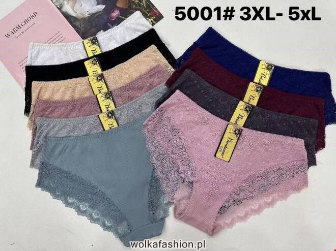 Majtki damskie 5001 Mix KOLOR  3XL-5XL