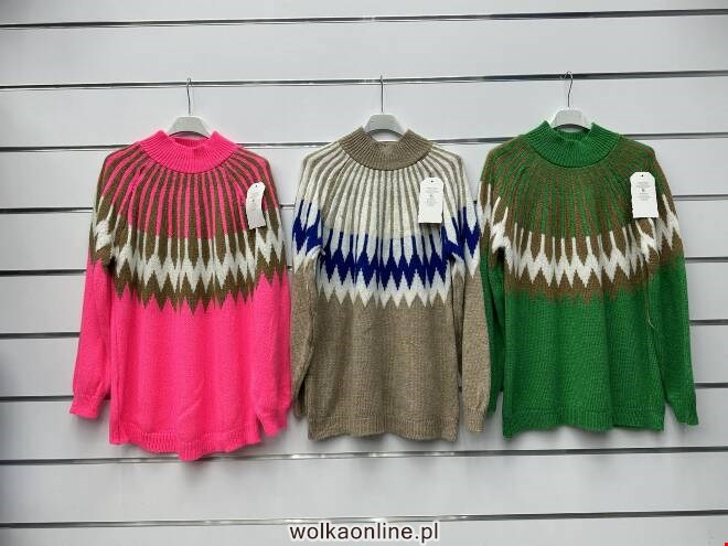 Sweter damskie 2370 1 kolor  Standard (Towar Włoskie)