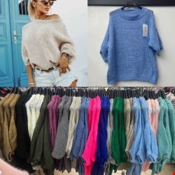 Sweter damskie 2371 1 kolor  Standard (Towar Włoskie)