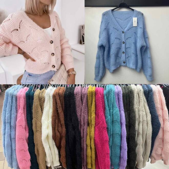 Sweter damskie 2374 1 kolor  Standard (Towar Włoskie)