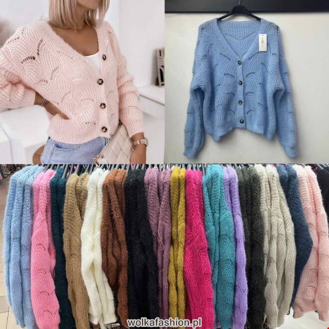 Sweter damskie 2374 1 kolor  Standard (Towar Włoskie)