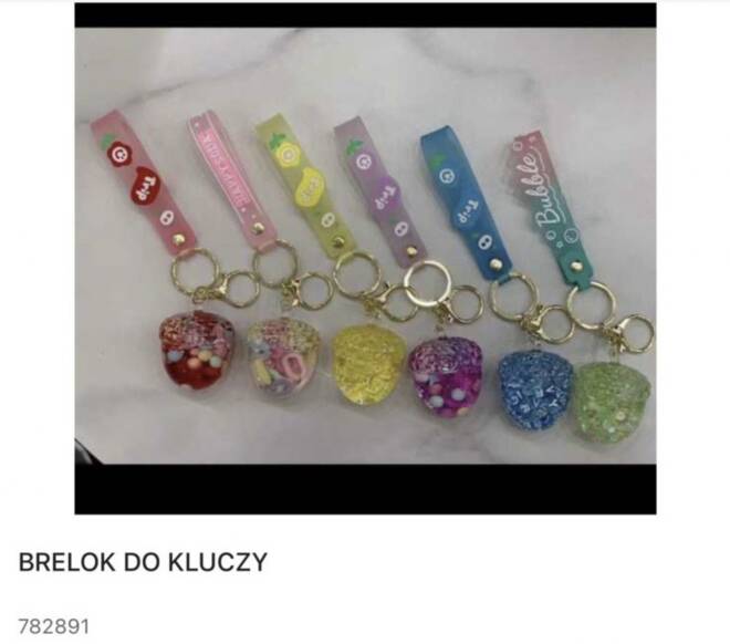 Breloki do kluczy 782891 Mix KOLOR  