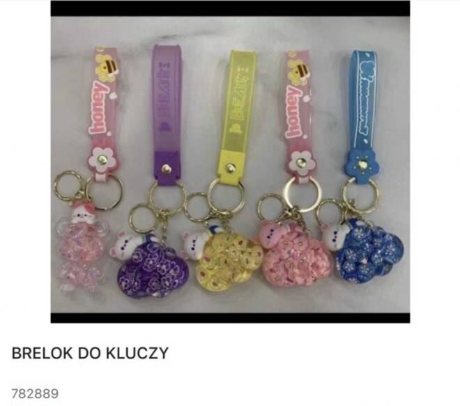 Breloki do kluczy 782889 Mix KOLOR  