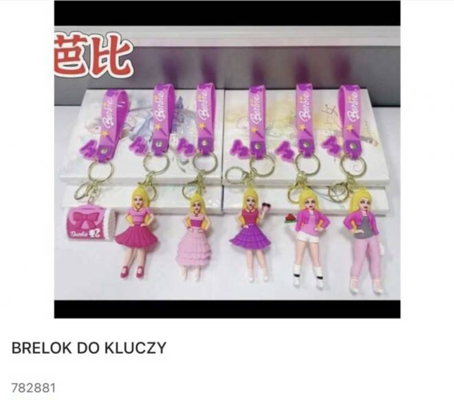 Breloki do kluczy 782881 Mix KOLOR  