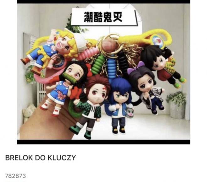 Breloki do kluczy 782873 Mix KOLOR  