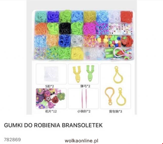 Gumki do robienia bransoletek 782869 Mix KOLOR  